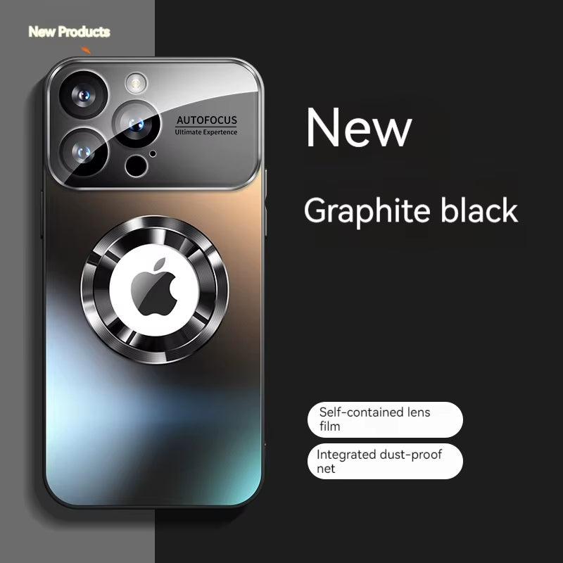 Large Window Magnetic Phone Case for iPhone 16/15/14/13 Pro Max with Lens Protector and MagSafe Wireless Charging Compatibility