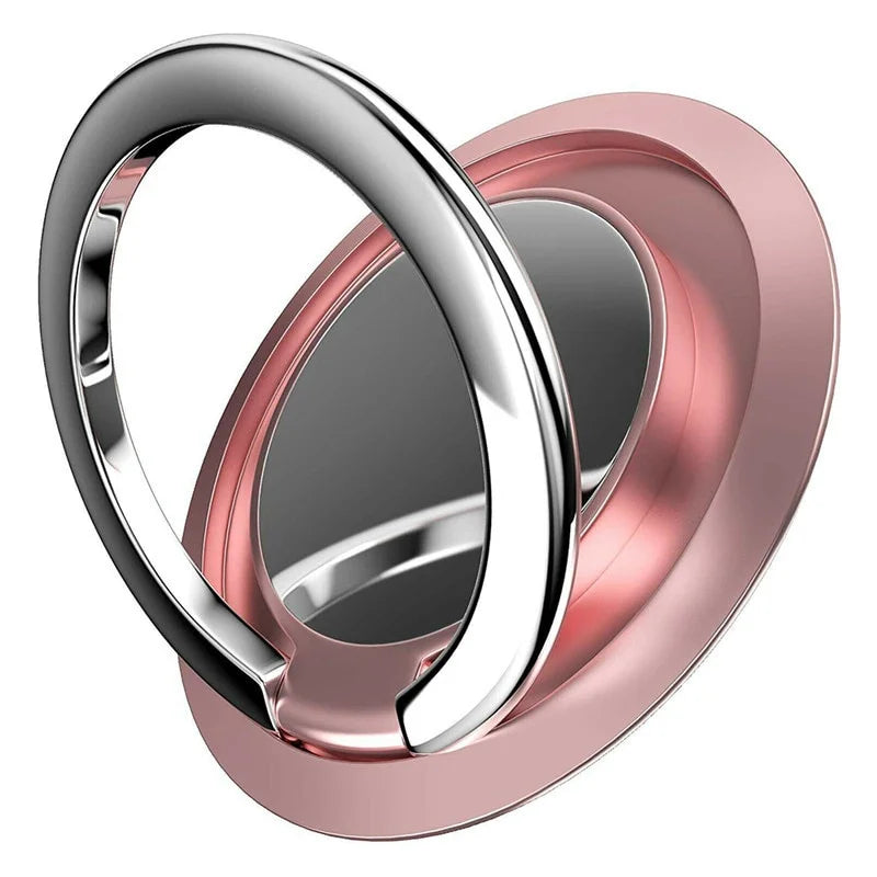 360° Rotating Finger Ring Holder Stand for Mobile Phones - Universal Magnetic Mount Sticker Pad