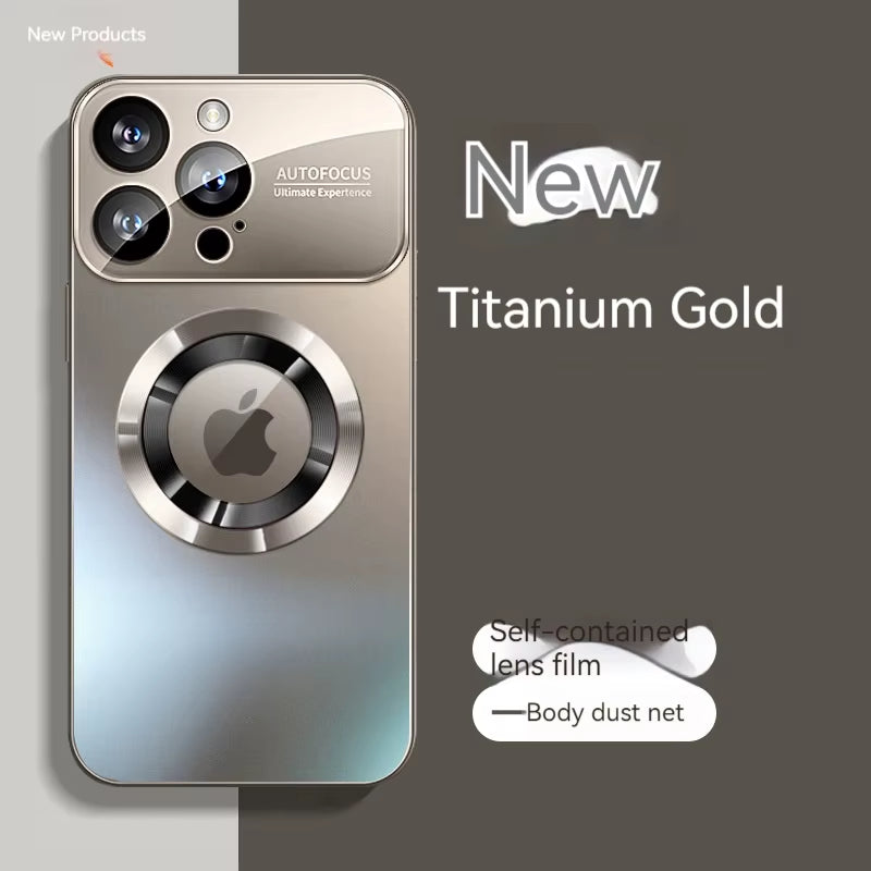 Large Window Magnetic Phone Case for iPhone 16/15/14/13 Pro Max with Lens Protector and MagSafe Wireless Charging Compatibility