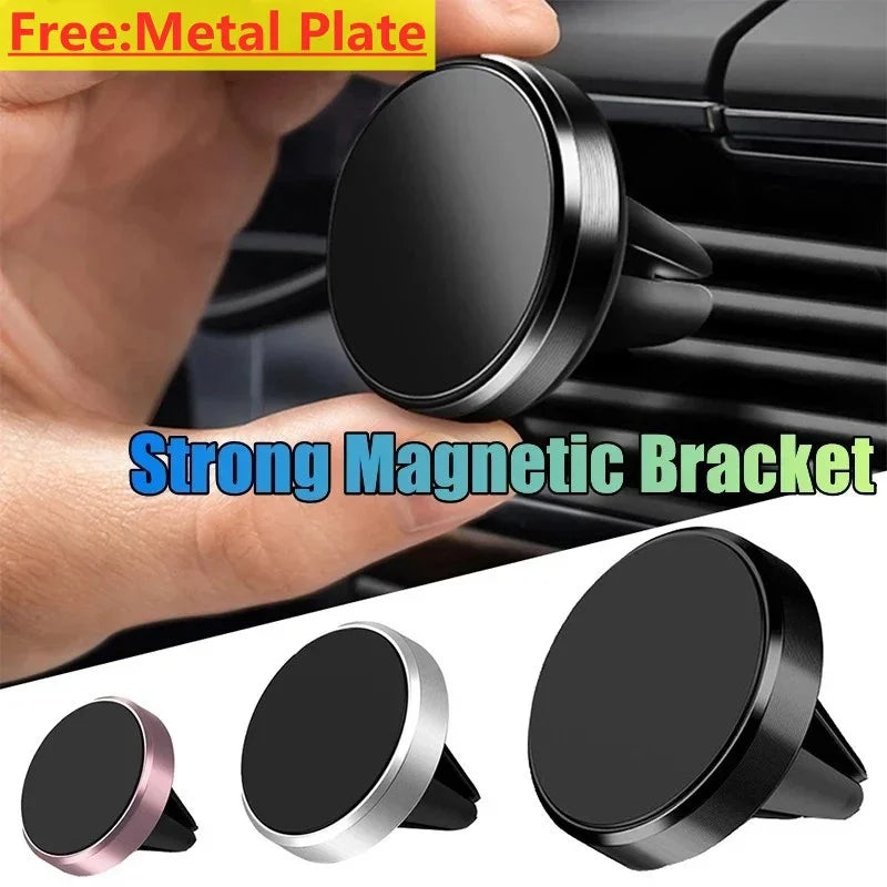 Magnetic Car Phone Holder for iPhone 15/14/13/12, Huawei, and Xiaomi