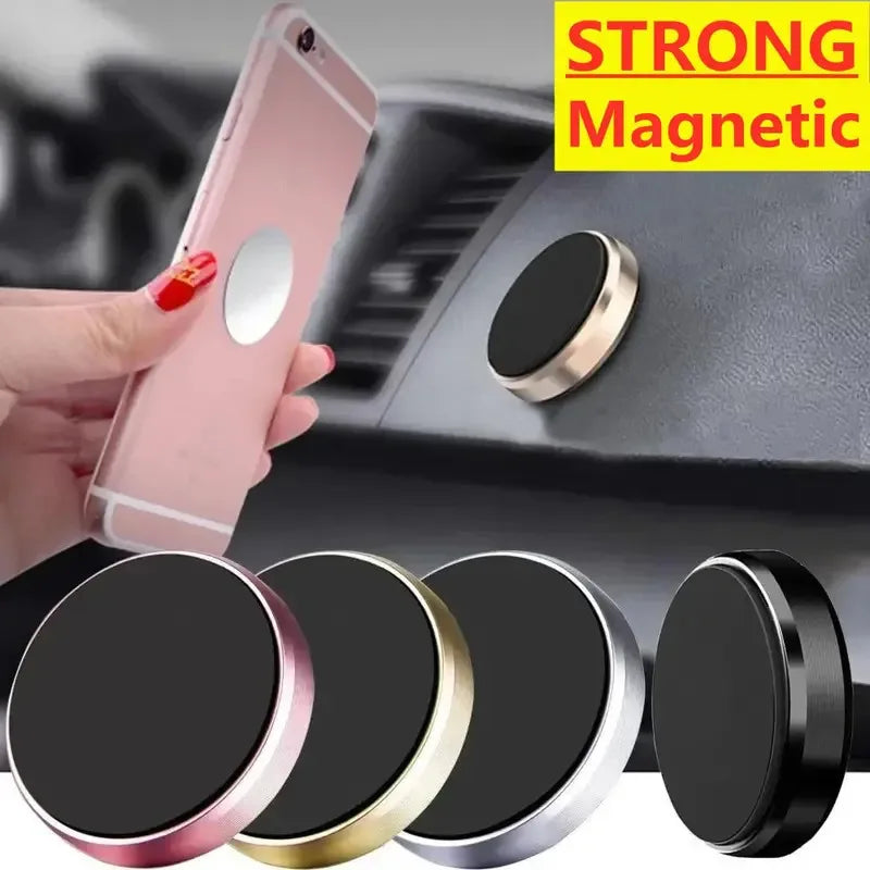 Universal Magnetic Phone Car Holder Stand - Dashboard and Wall Mount for iPhone, Samsung, Xiaomi, and Huawei