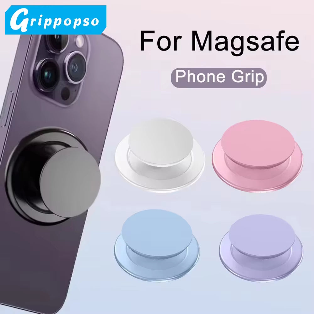 Grippopso Magnetic Folding Mobile Phone Grip and Stand for iPhone 16, 15, 14, 13