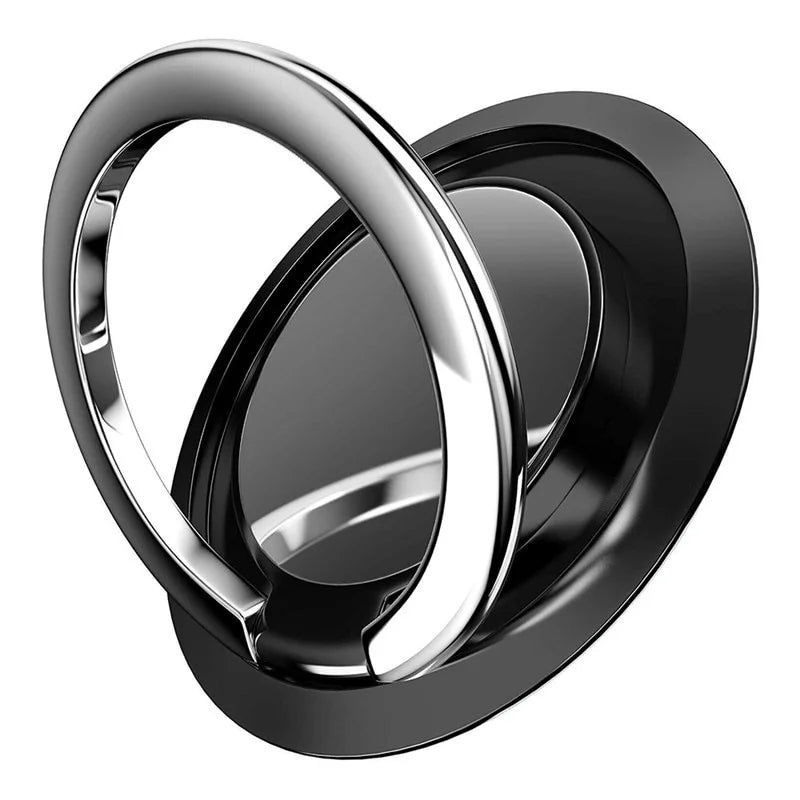 360° Rotating Finger Ring Holder Stand for Mobile Phones - Universal Magnetic Mount Sticker Pad