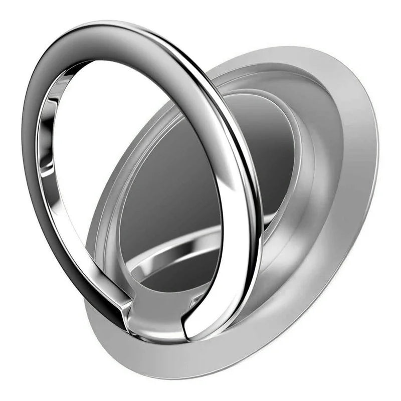 360° Rotating Finger Ring Holder Stand for Mobile Phones - Universal Magnetic Mount Sticker Pad